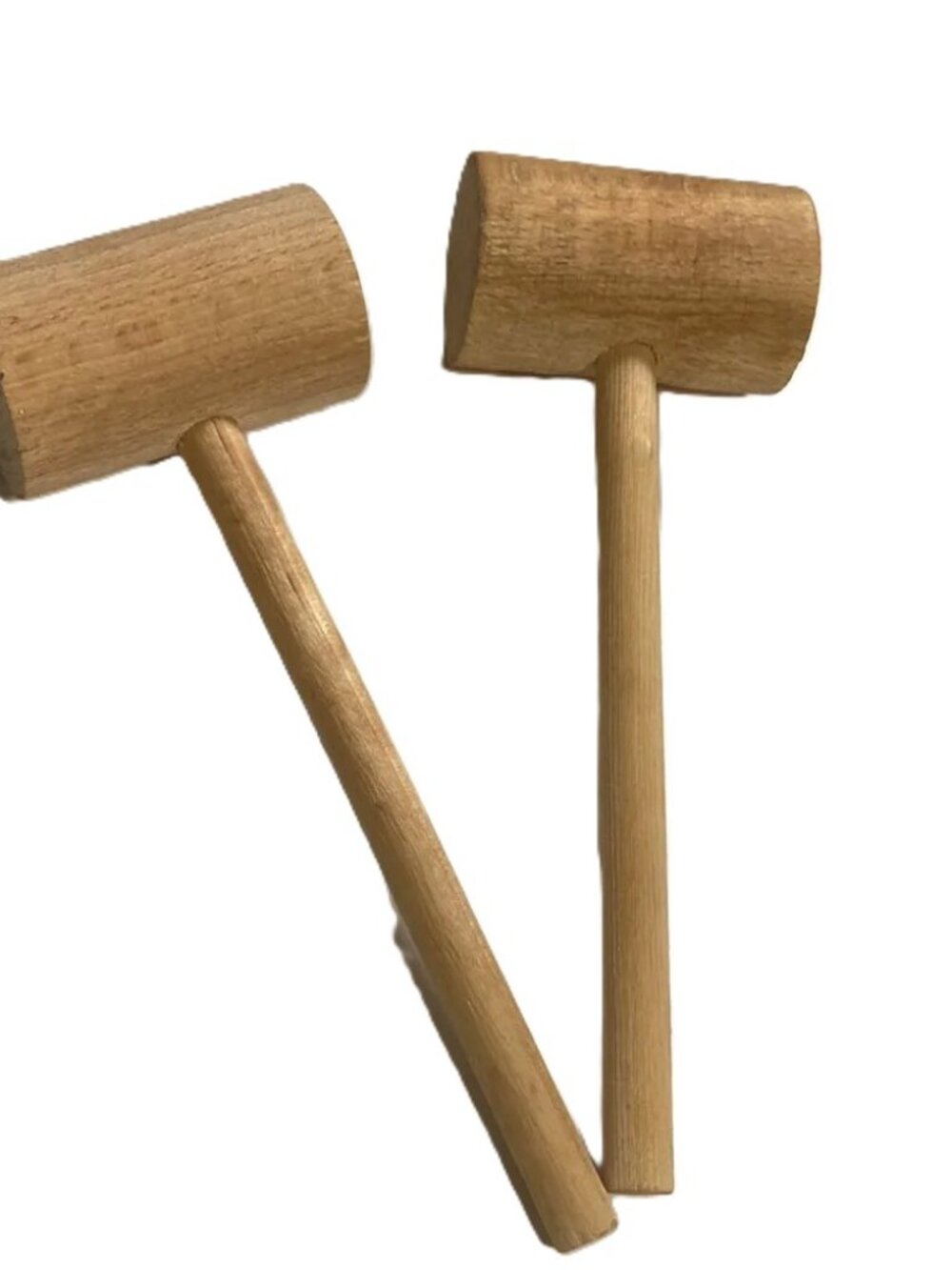 Wood Mallet Crab Lobster Seafood 7.25 in Long Set of 2